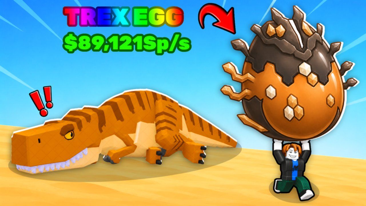Steal An Egg gameplay screenshot showing the biome corridor and nest approach while racing for eggs